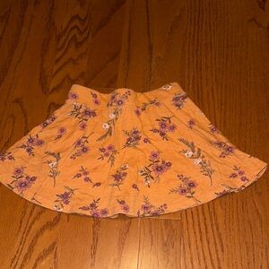 Place Orange Skater Mini Skirt Casual